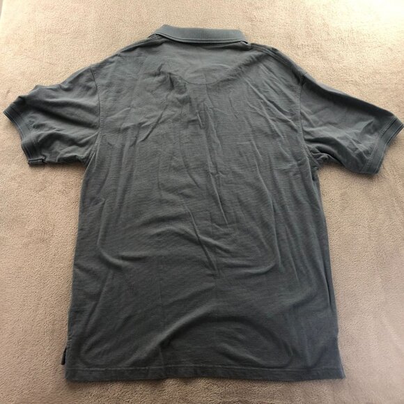 Red Head Mens Polo Shirt Large Short Sleeve Gray Pullover Casual Classic Cotton - Picture 9 of 9